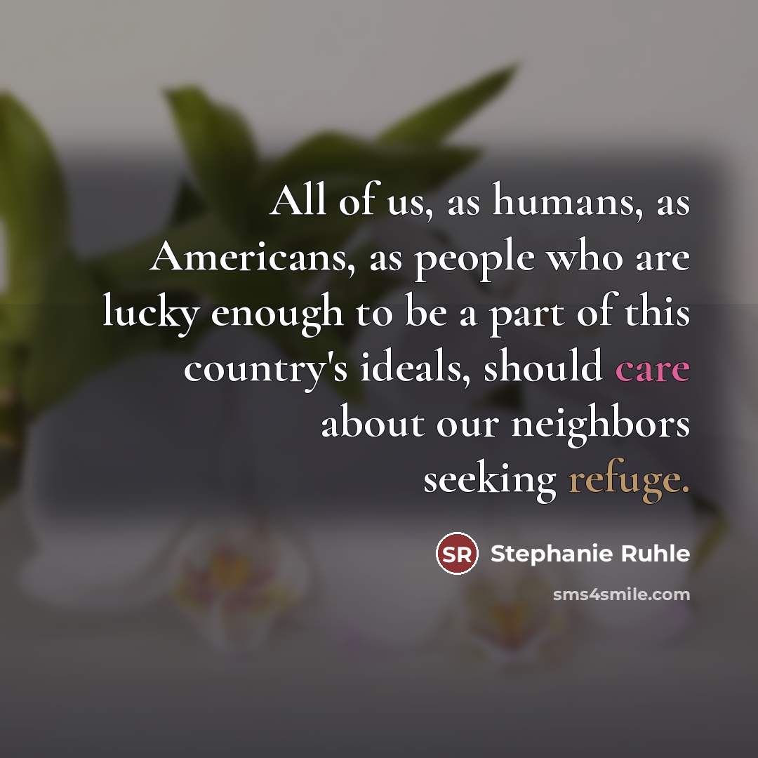 “All of us, as humans, as Americans, as people who…” quote by Stephanie Ruhle