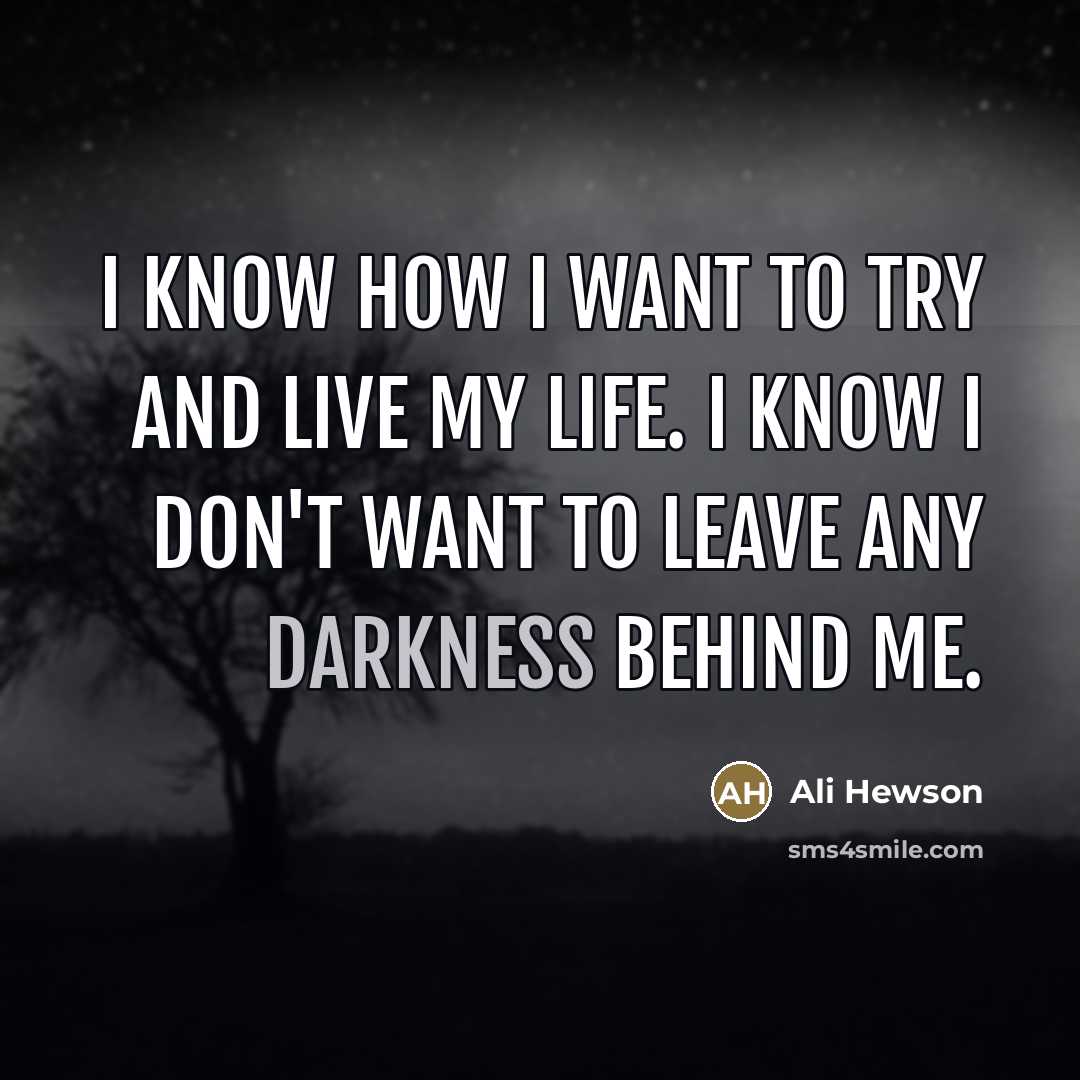 “I know how I want to try and live my…” quote by Ali Hewson