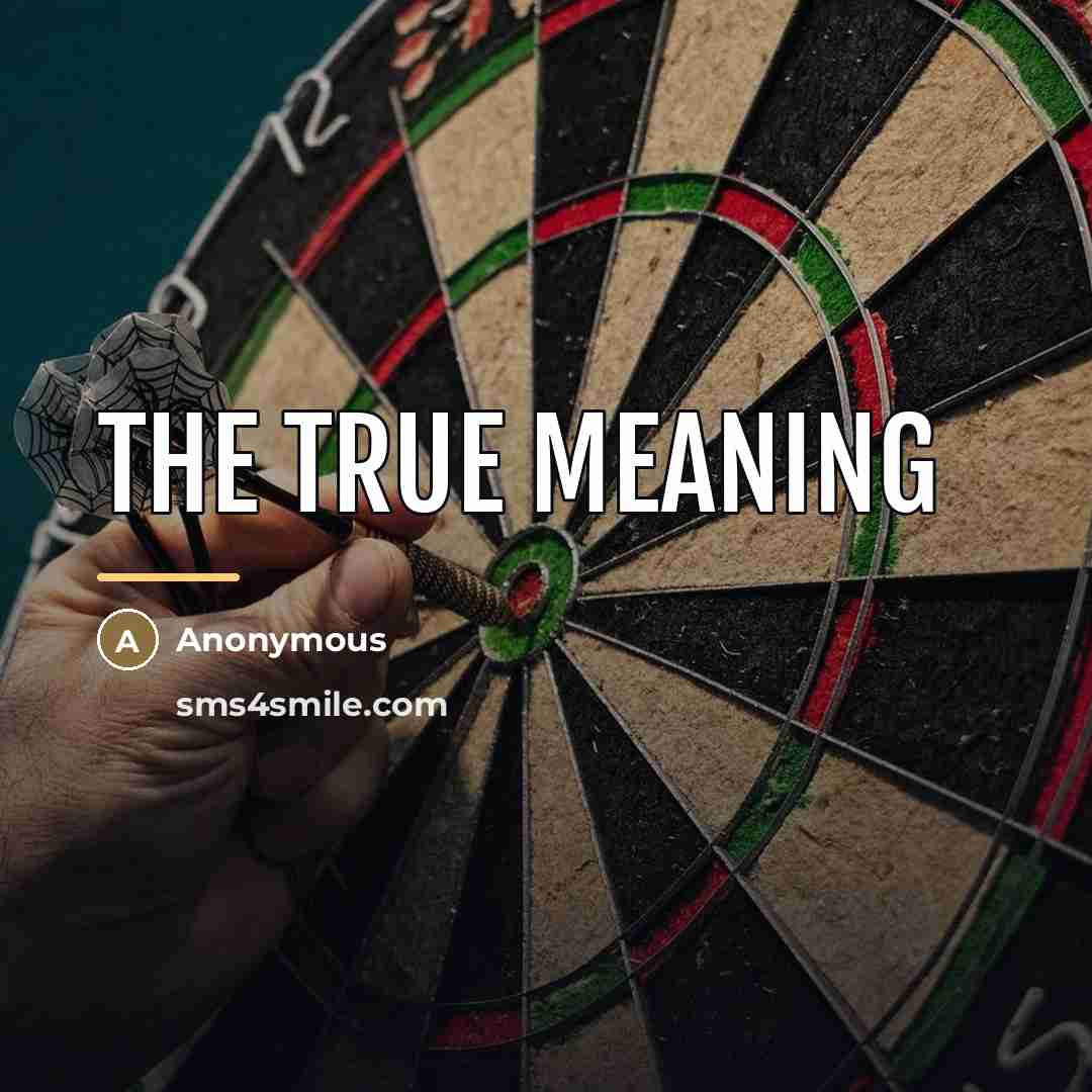 “The true meaning…” quote by Anonymous