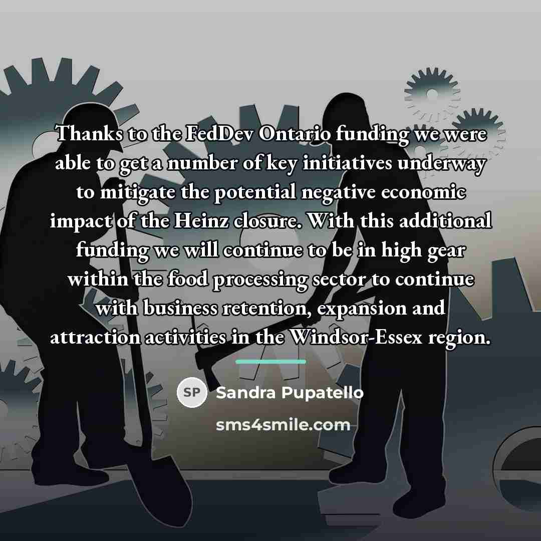“Thanks to the FedDev Ontario funding we were able to…” quote by Sandra Pupatello