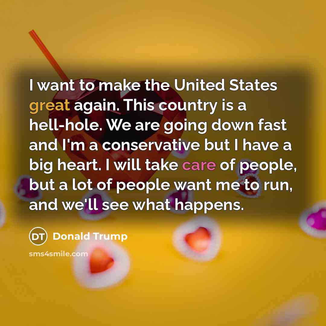 “I want to make the United States great again. This…” quote by Donald Trump
