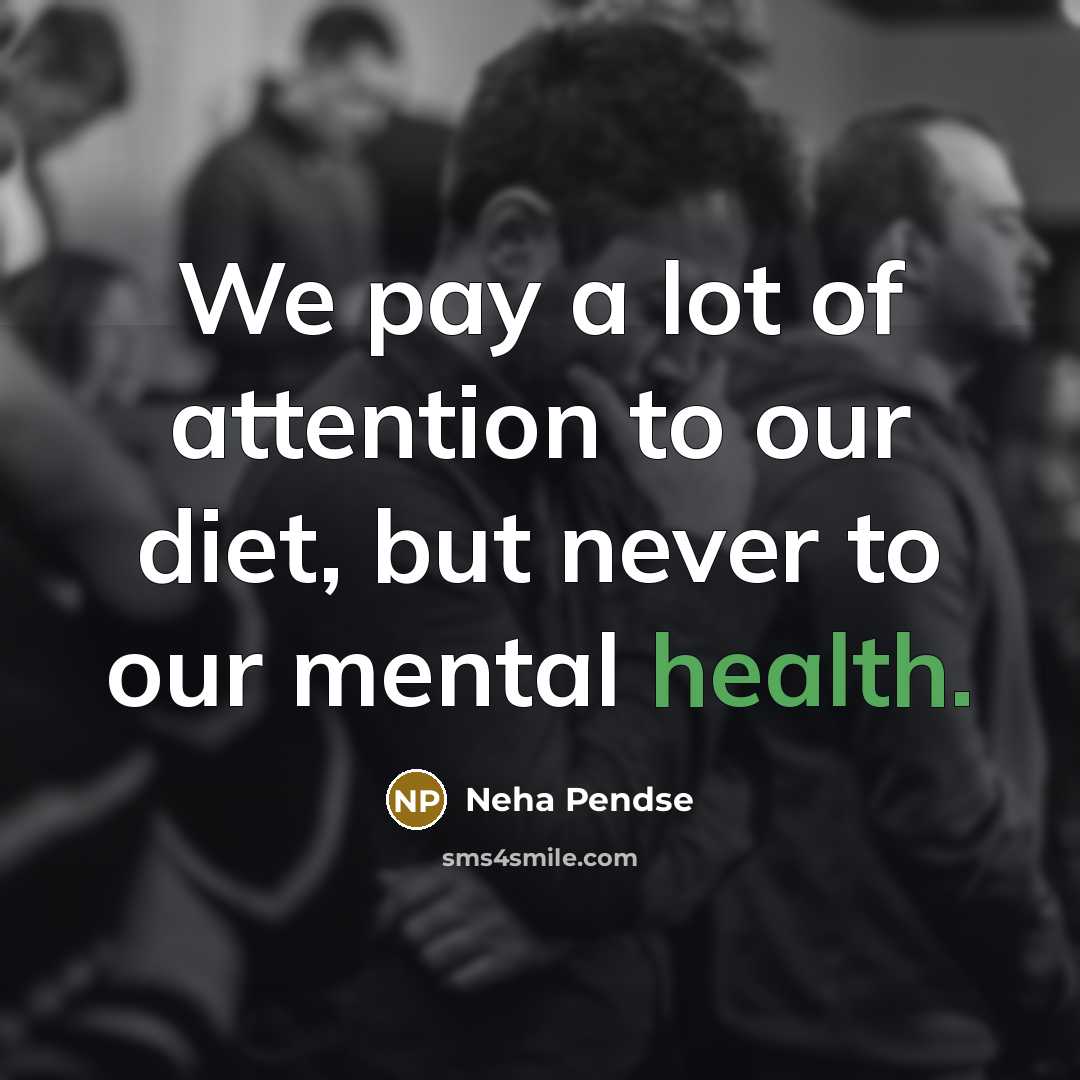 “We pay a lot of attention to our diet, but…” quote by Neha Pendse
