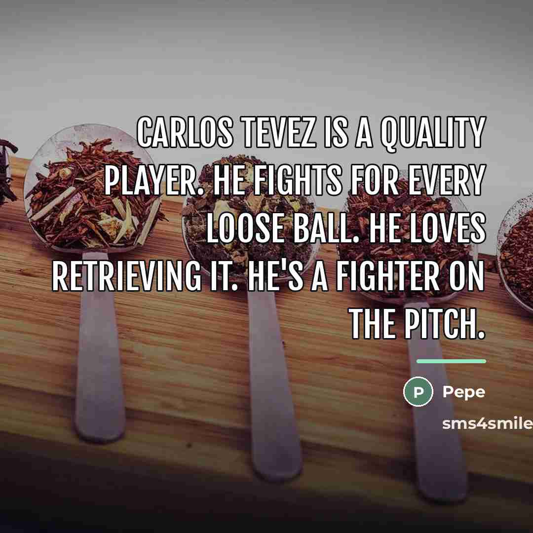 “Carlos Tevez is a quality player. He fights for every…” quote by Pepe