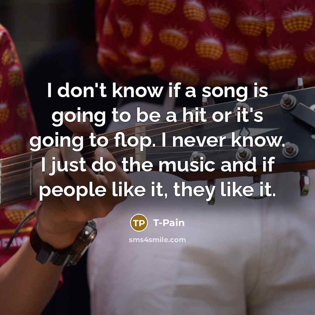 “I don't know if a song is going to be…” quote by T-Pain