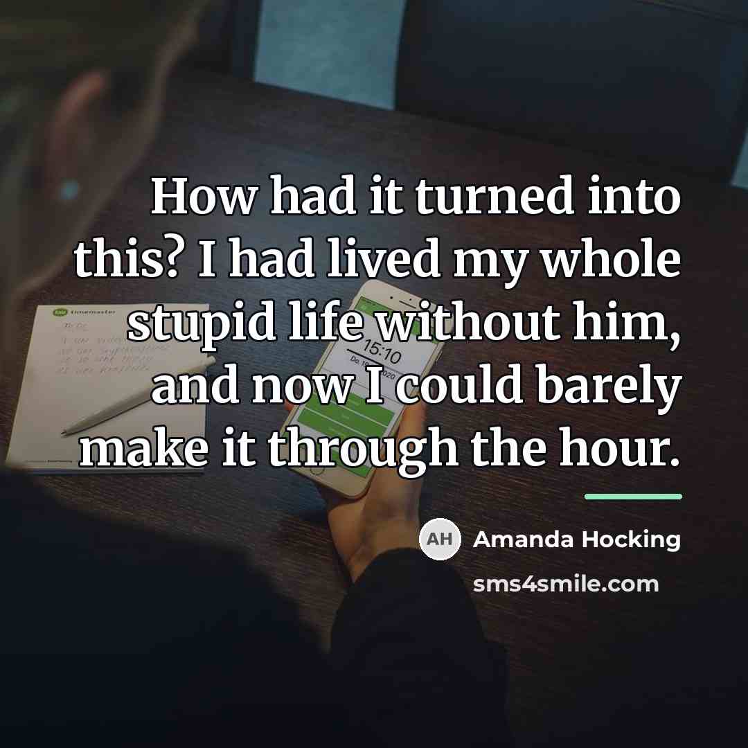 “How had it turned into this? I had lived my…” quote by Amanda Hocking
