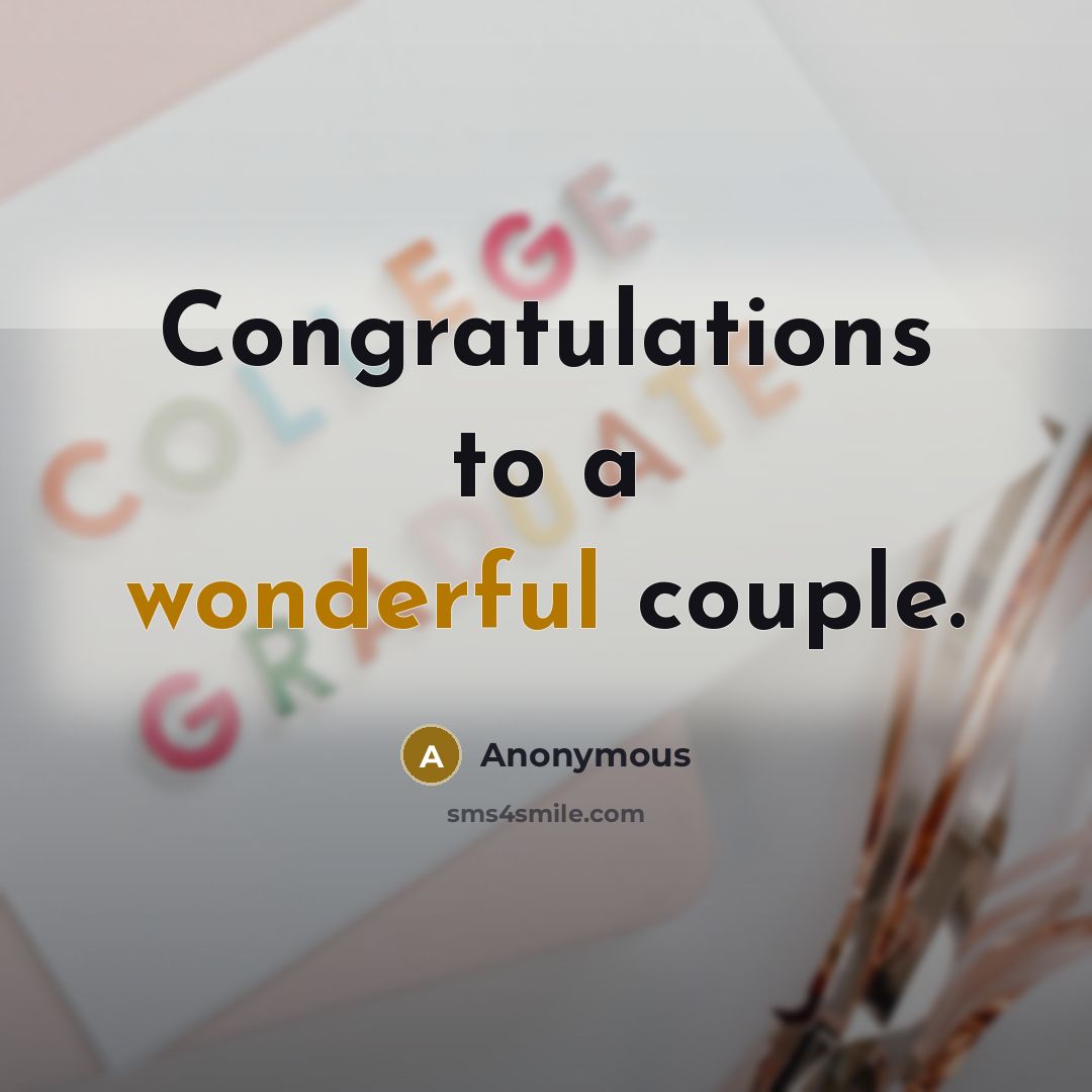 “Congratulations to a wonderful couple.” quote by Anonymous