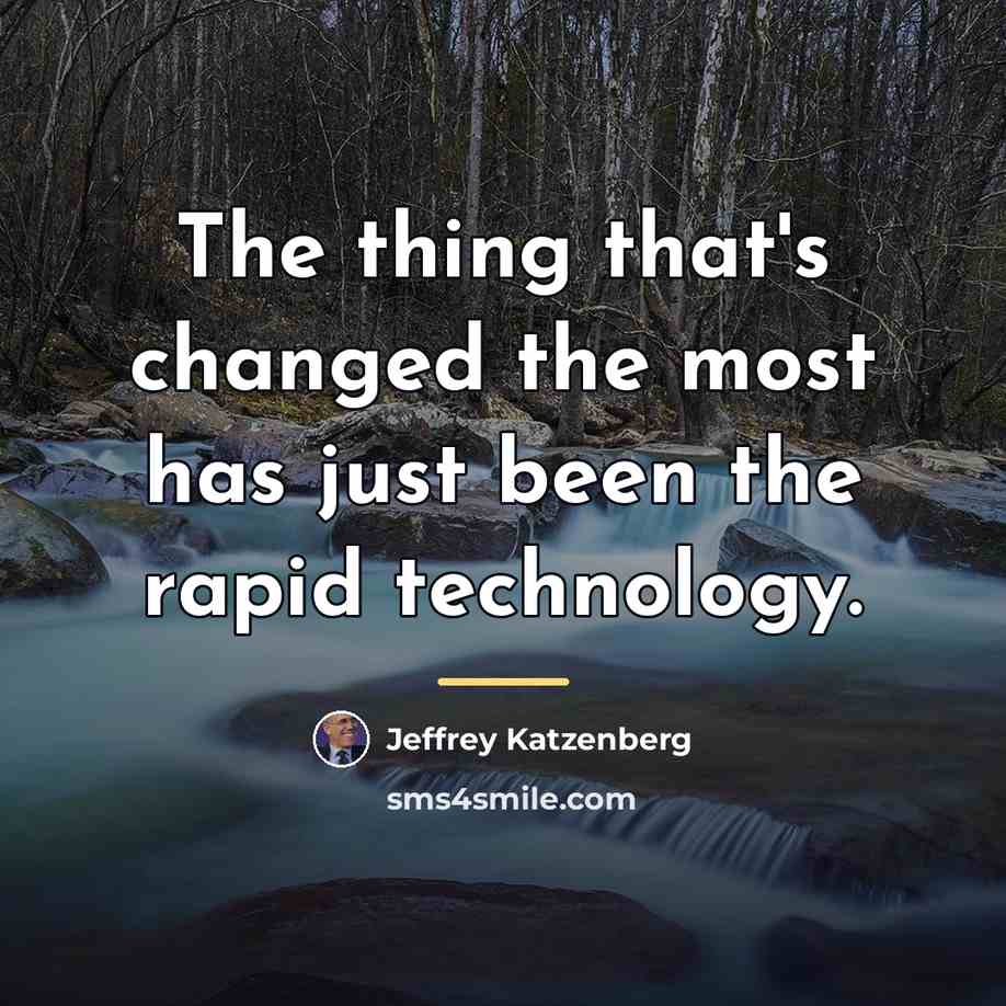 “The thing that's changed the most has just been the…” quote by Jeffrey Katzenberg