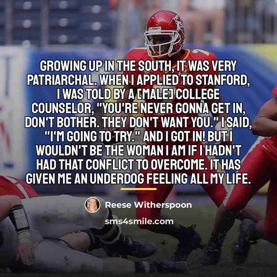 “Growing up in the South, it was very patriarchal. When…” quote by Reese Witherspoon
