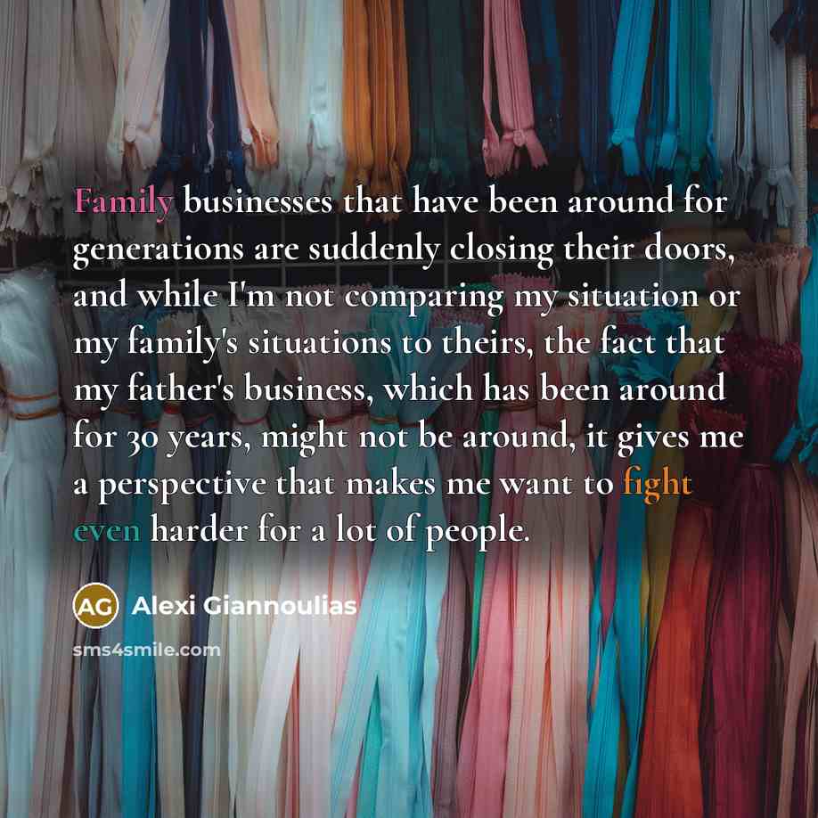 “Family businesses that have been around for generations are suddenly…” quote by Alexi Giannoulias
