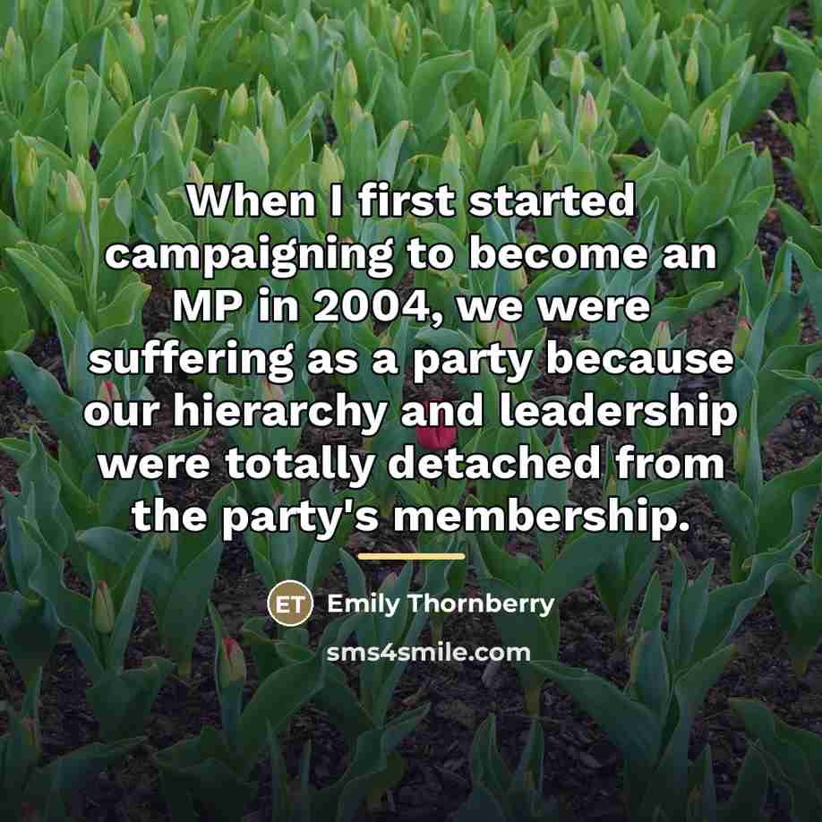 “When I first started campaigning to become an MP in…” quote by Emily Thornberry