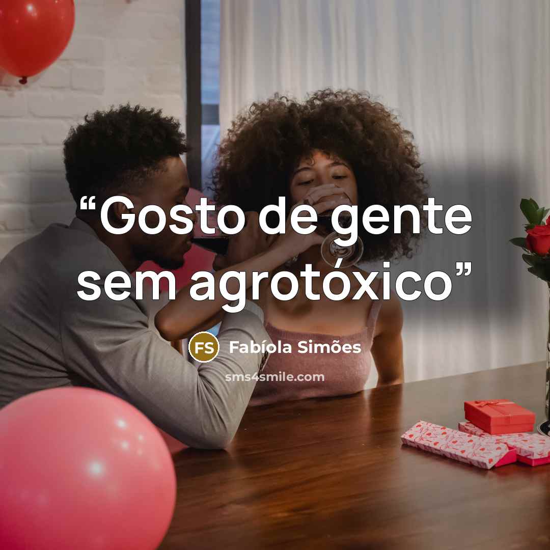 “Gosto de gente sem agrotóxico” quote by Fabíola Simões