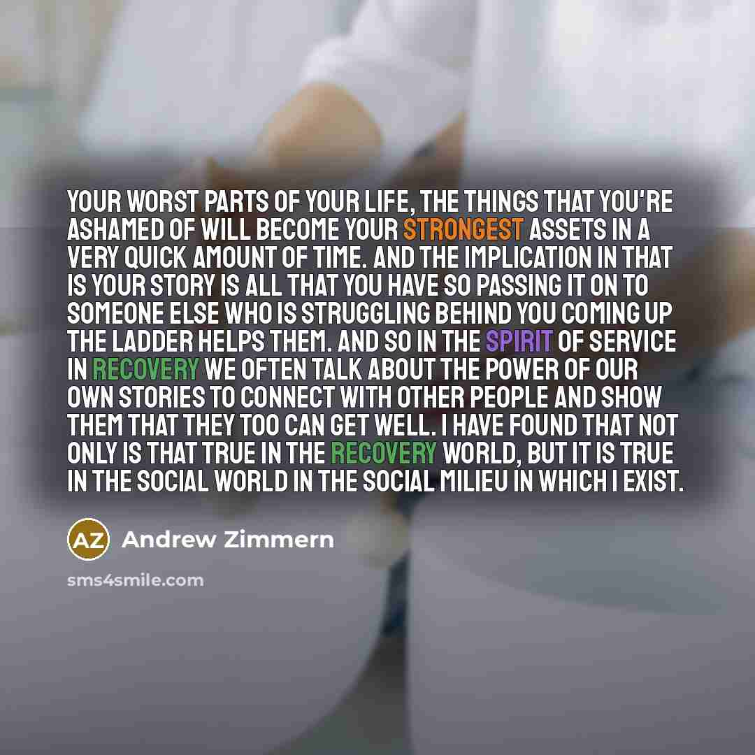“Your worst parts of your life, the things that you're…” quote by Andrew Zimmern