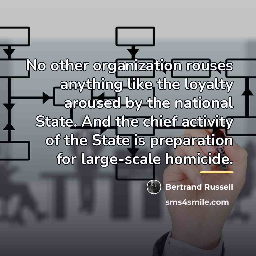 “No other organization rouses anything like the loyalty aroused by…” quote by Bertrand Russell