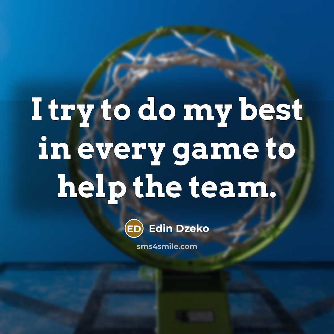 “I try to do my best in every game to…” quote by Edin Dzeko