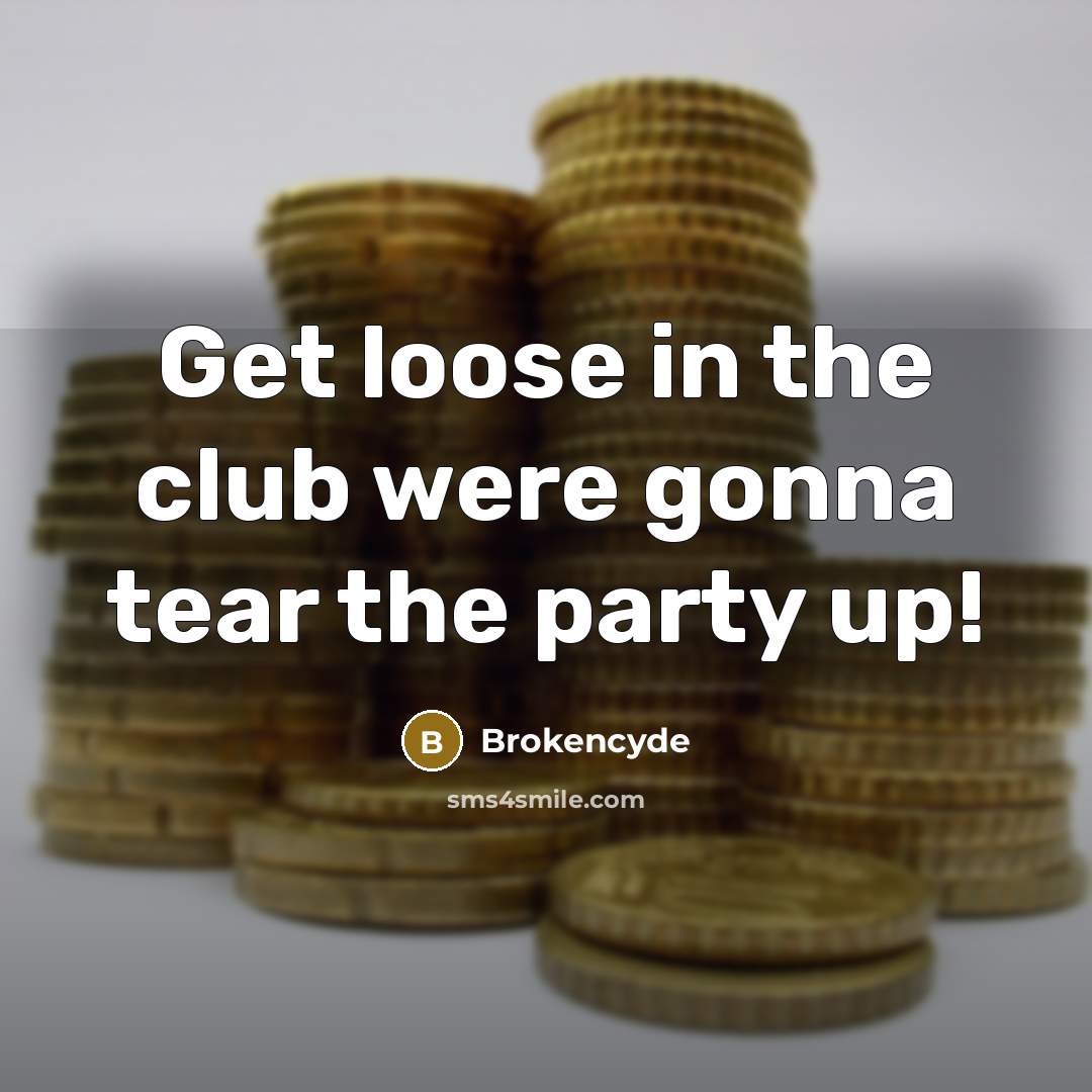 “Get loose in the club were gonna tear the party…” quote by Brokencyde