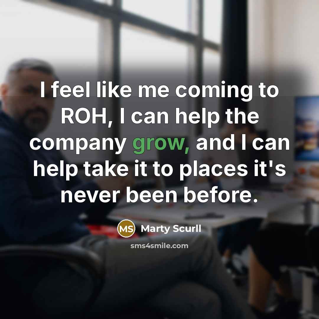 “I feel like me coming to ROH, I can help…” quote by Marty Scurll