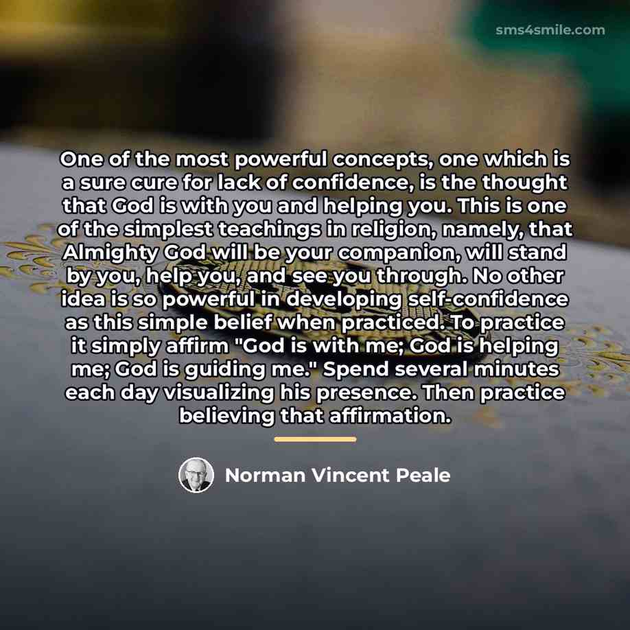 “One of the most powerful concepts, one which is a…” quote by Norman Vincent Peale