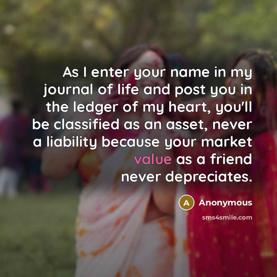 “As I enter your name in my journal of life…” quote by Anonymous