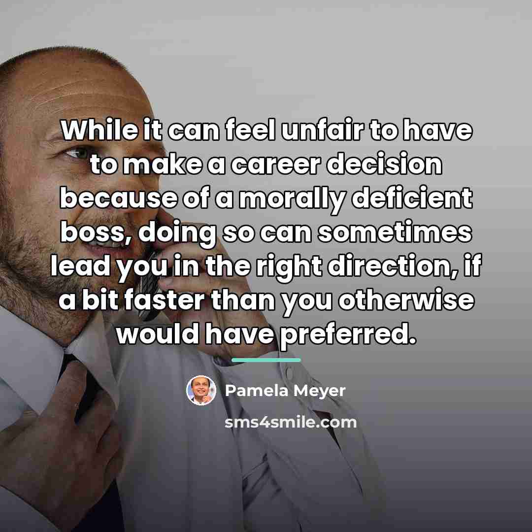 “While it can feel unfair to have to make a…” quote by Pamela Meyer