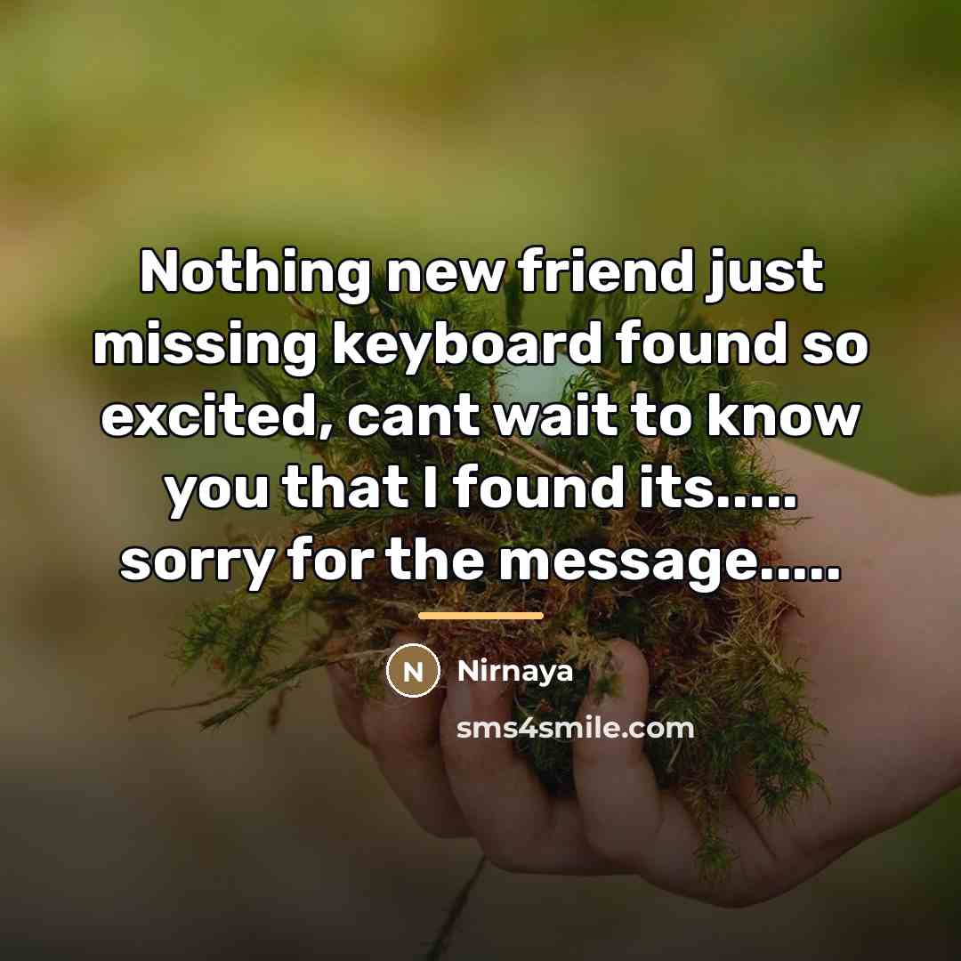 “Nothing new friend just missing keyboard found so excited, cant…” quote by Nirnaya