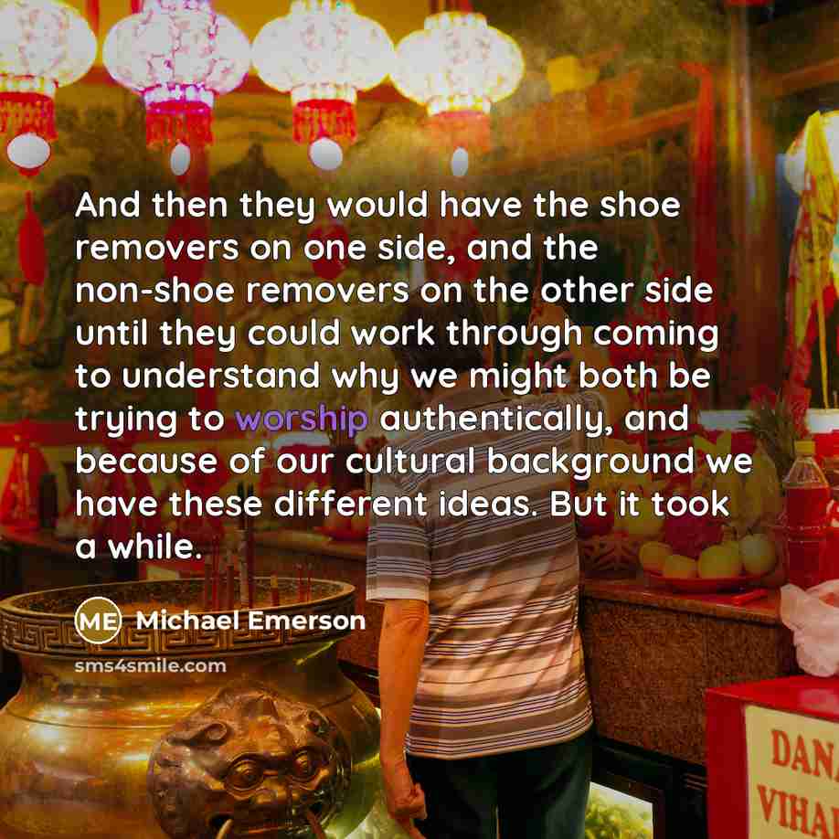 “And then they would have the shoe removers on one…” quote by Michael Emerson