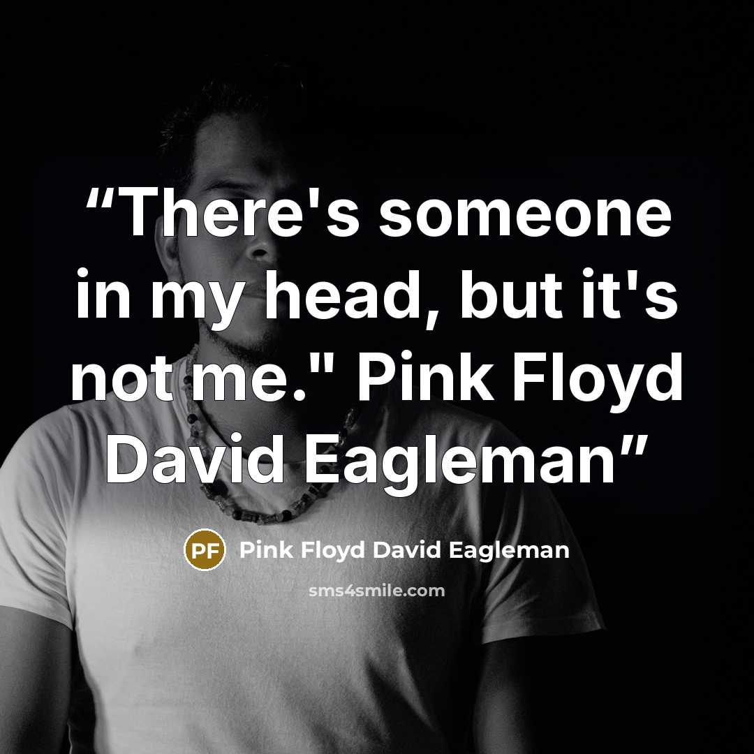 “There's someone in my head, but it's not me." Pink Floyd David Eagleman” quote by Pink Floyd David Eagleman