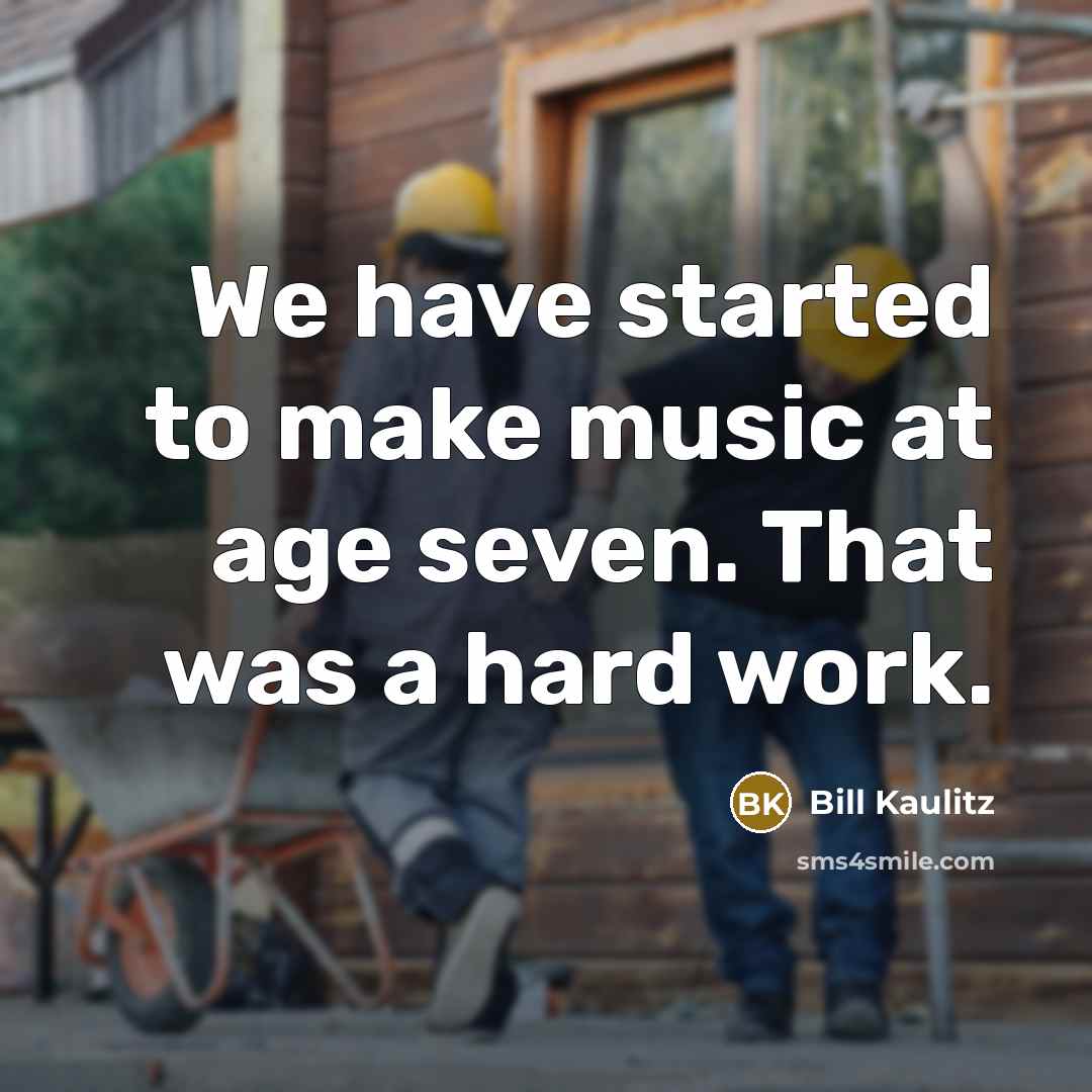 “We have started to make music at age seven. That…” quote by Bill Kaulitz