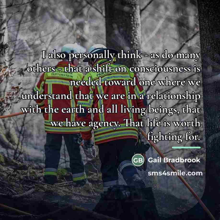 “I also personally think - as do many others -…” quote by Gail Bradbrook