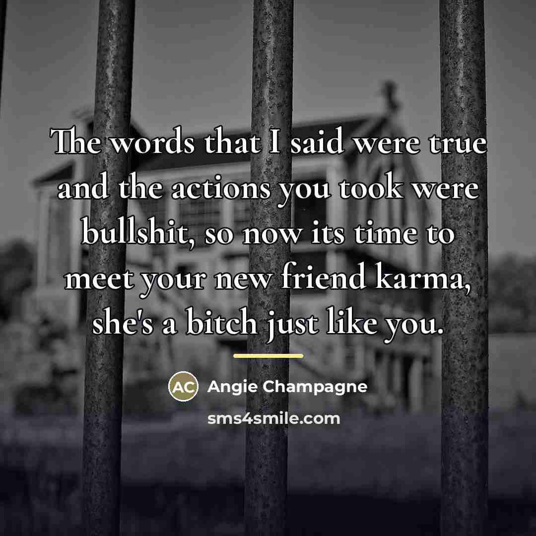 “The words that I said were true and the actions…” quote by Angie Champagne