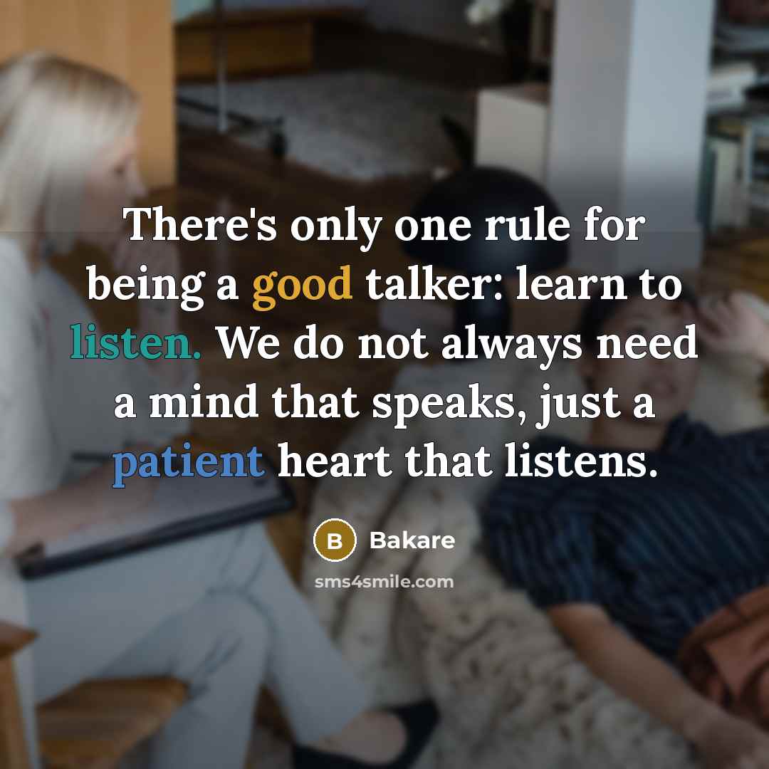 “There's only one rule for being a good talker: learn…” quote by Bakare