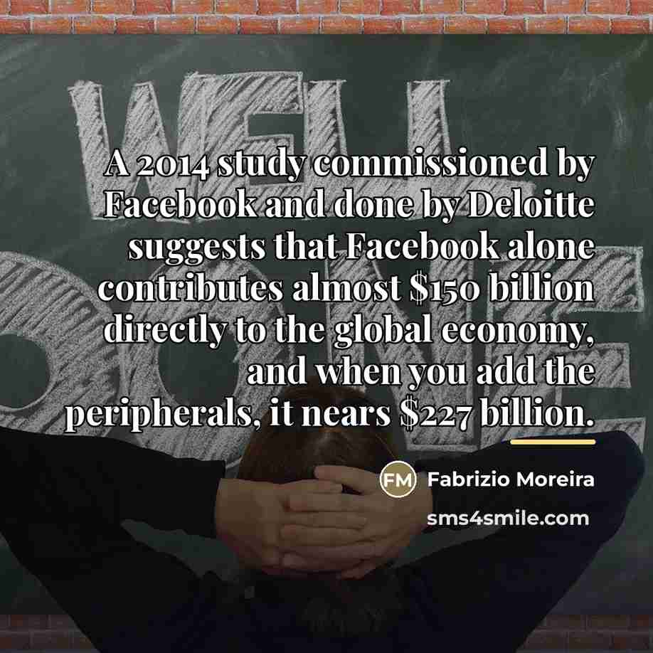 “A 2014 study commissioned by Facebook and done by Deloitte…” quote by Fabrizio Moreira