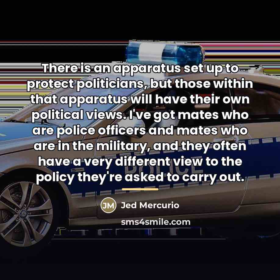 “There is an apparatus set up to protect politicians, but…” quote by Jed Mercurio