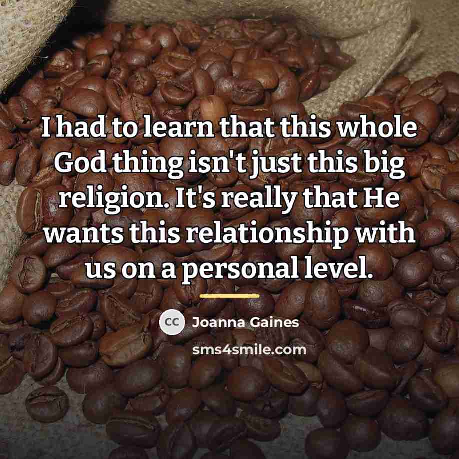 “I had to learn that this whole God thing isn't…” quote by Joanna Gaines
