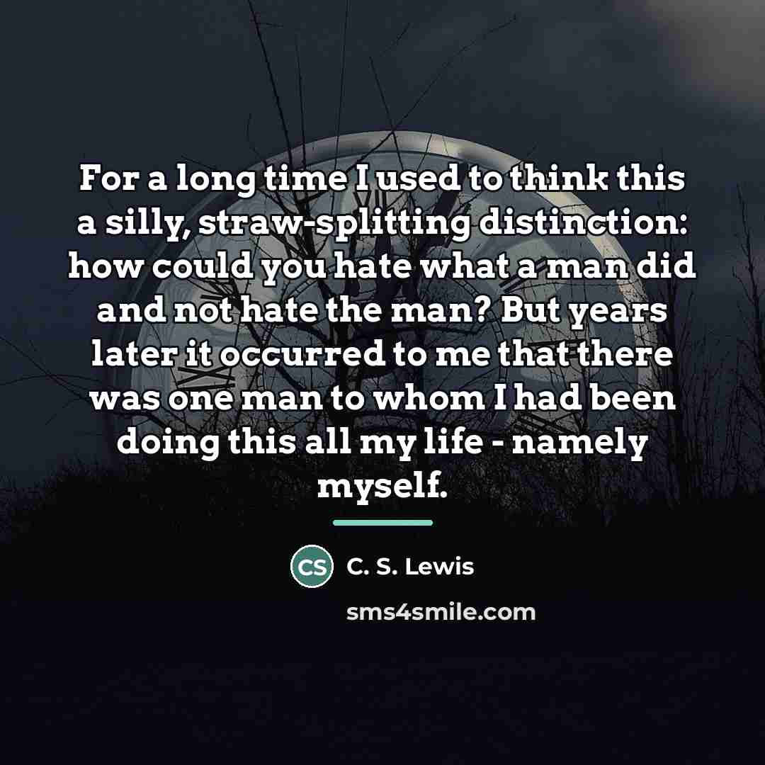 “For a long time I used to think this a…” quote by C. S. Lewis