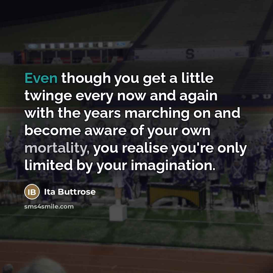 “Even though you get a little twinge every now and…” quote by Ita Buttrose