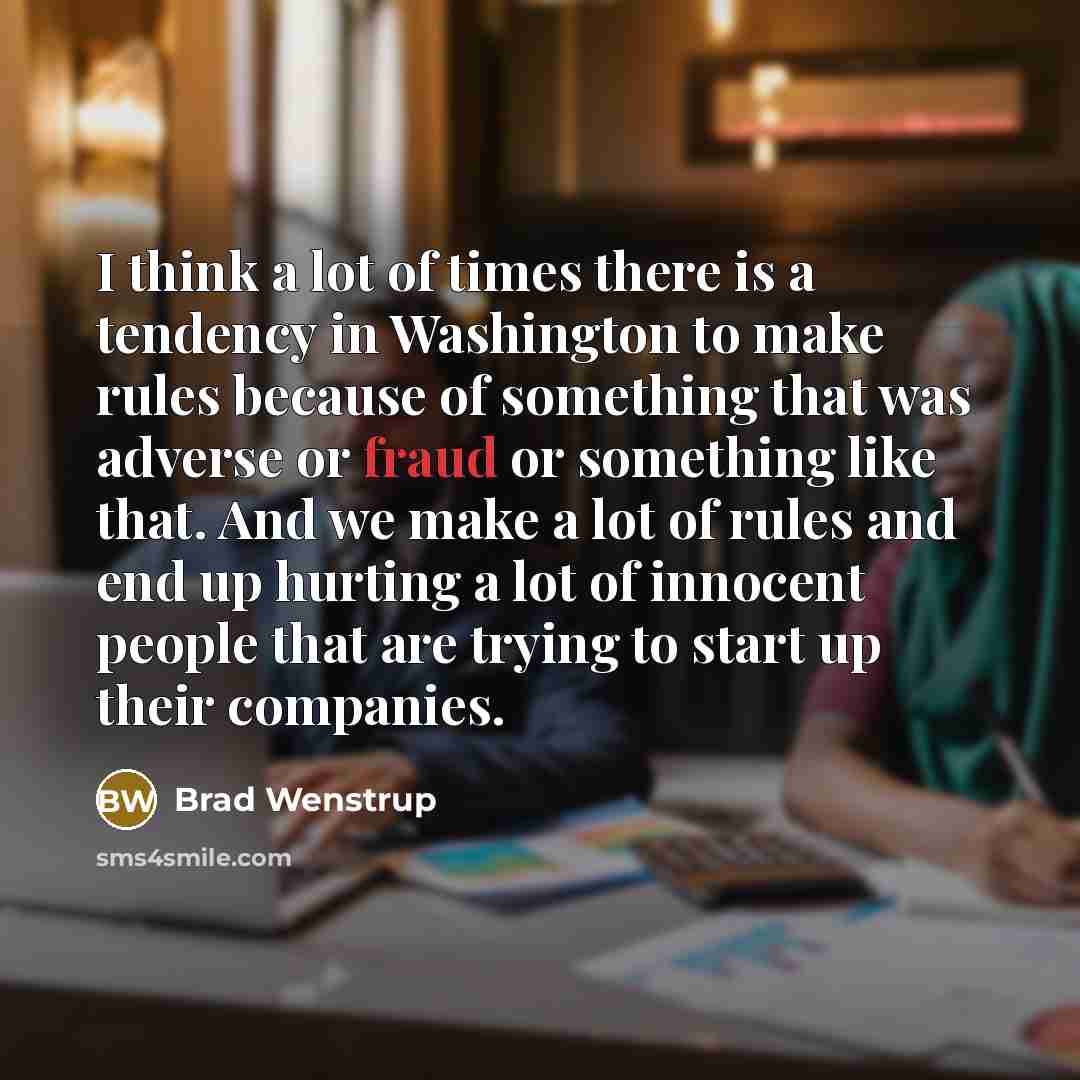 “I think a lot of times there is a tendency…” quote by Brad Wenstrup