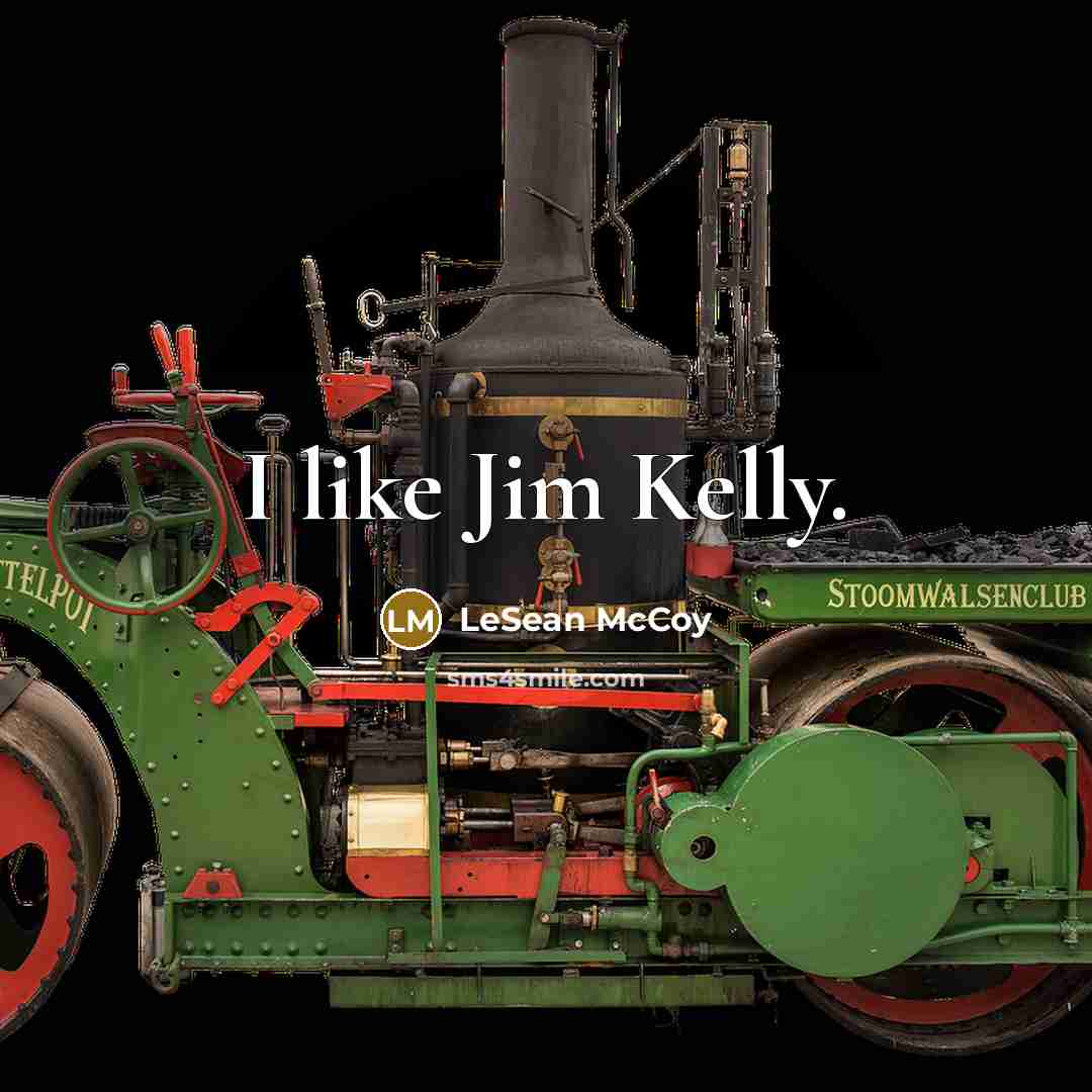 “I like Jim Kelly.…” quote by LeSean McCoy