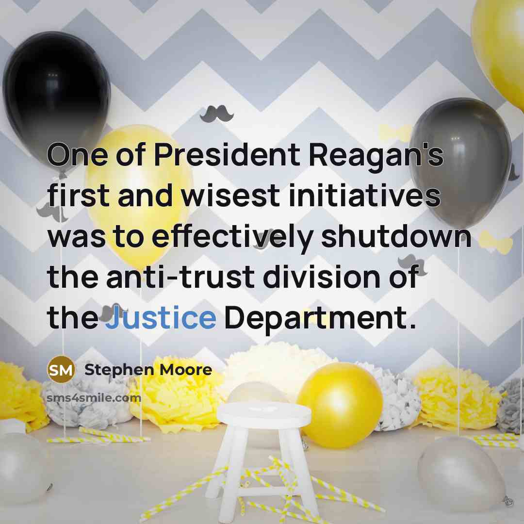 “One of President Reagan's first and wisest initiatives was to…” quote by Stephen Moore