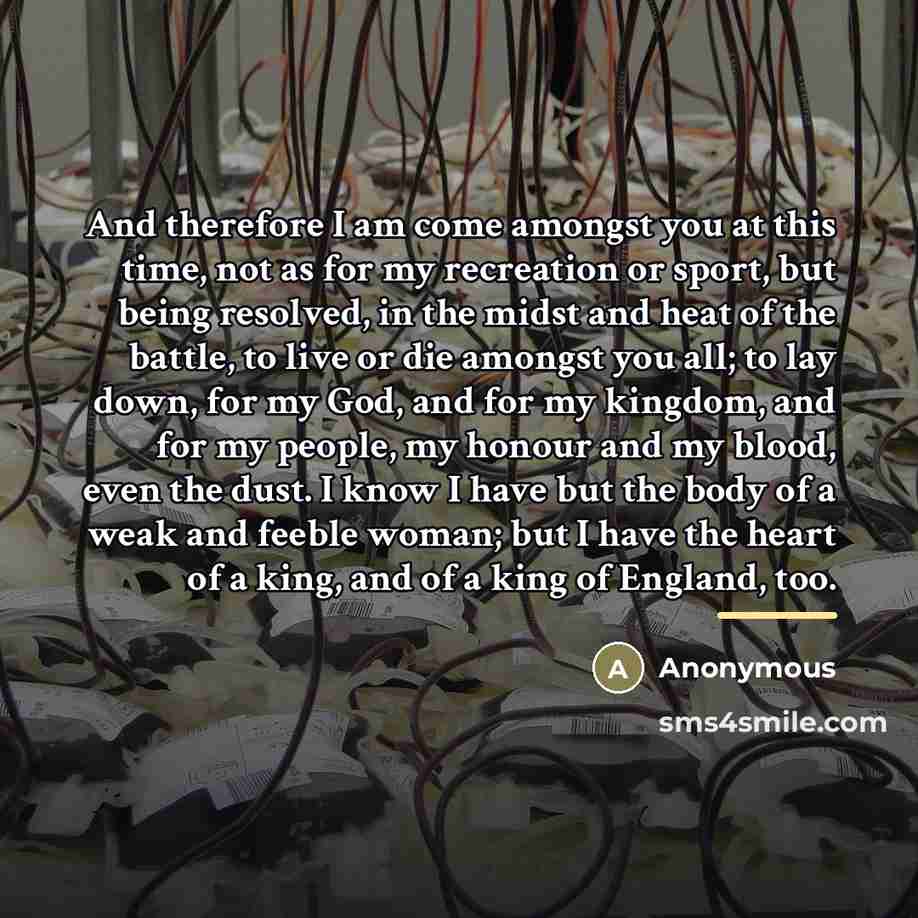 “And therefore I am come amongst you at this time,…” quote by Anonymous