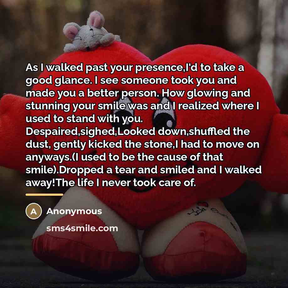 “As I walked past your presence,I'd to take a good…” quote by Anonymous