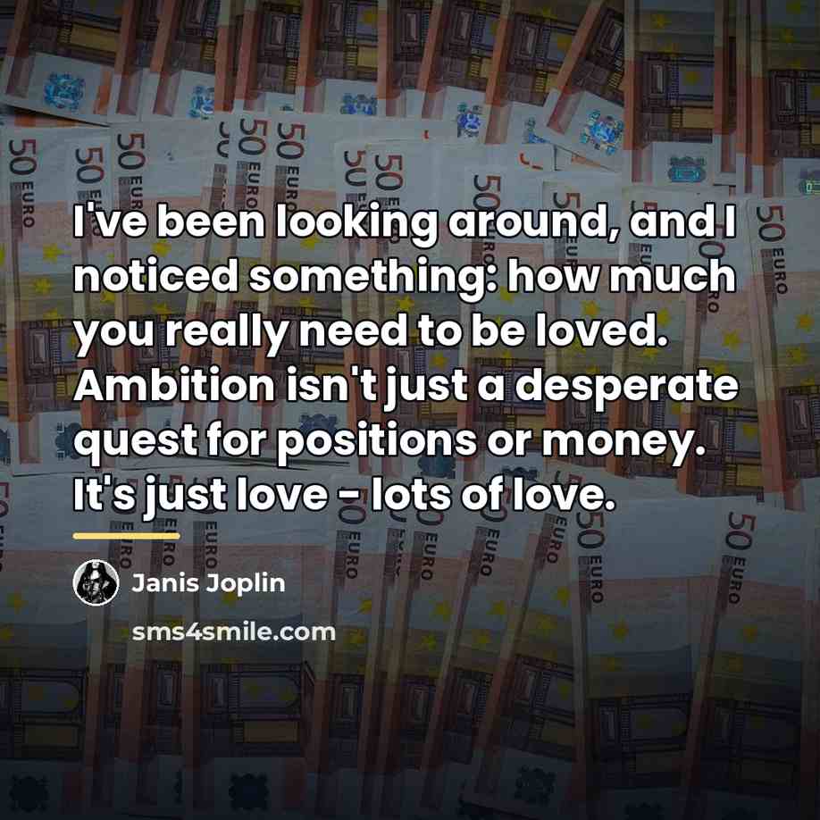 “I've been looking around, and I noticed something: how much…” quote by Janis Joplin