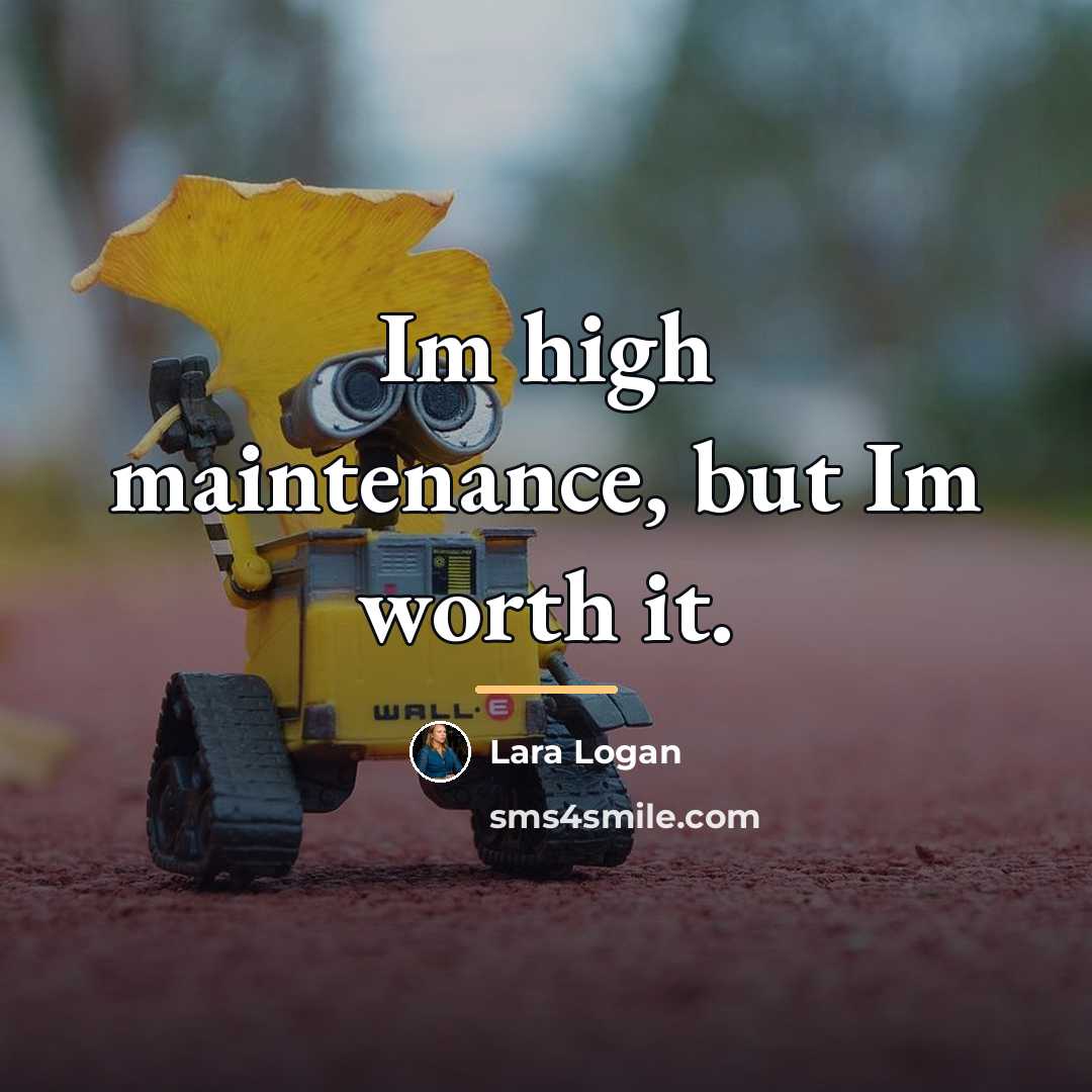 “Im high maintenance, but Im worth it.…” quote by Lara Logan