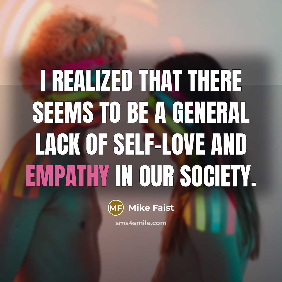 “I realized that there seems to be a general lack…” quote by Mike Faist
