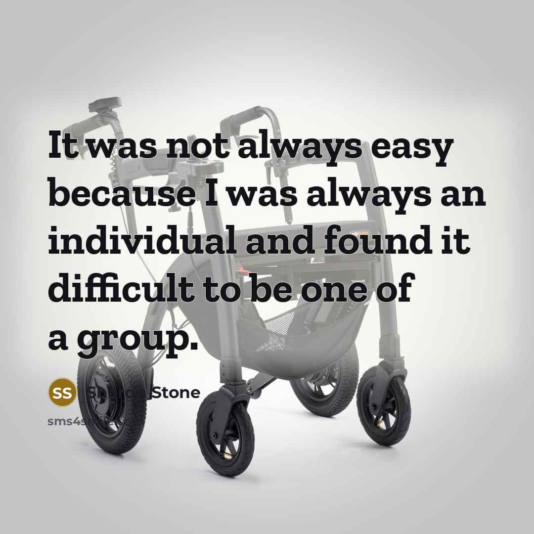 “It was not always easy because I was always an…” quote by Sharon Stone