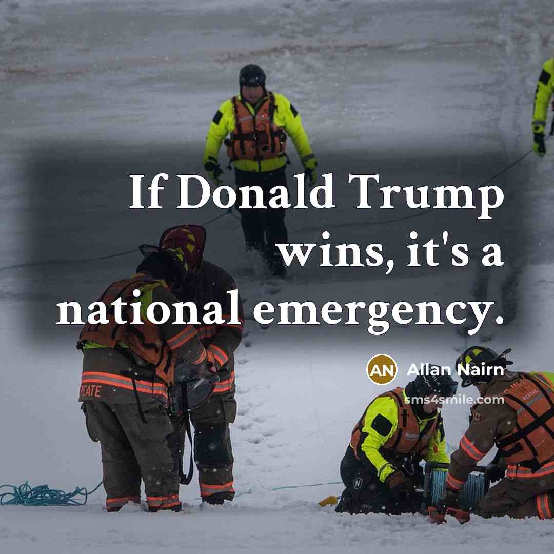 “If Donald Trump wins, it's a national emergency.…” quote by Allan Nairn