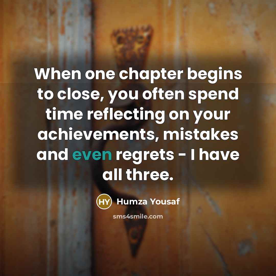 “When one chapter begins to close, you often spend time…” quote by Humza Yousaf