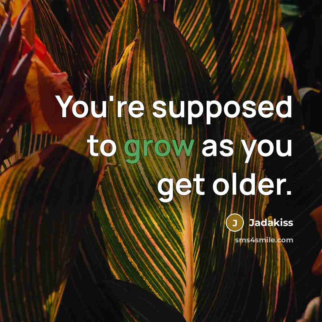 “You're supposed to grow as you get older.…” quote by Jadakiss