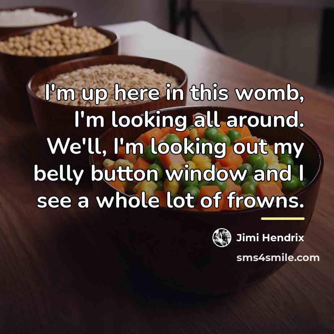 “I'm up here in this womb, I'm looking all around.…” quote by Jimi Hendrix