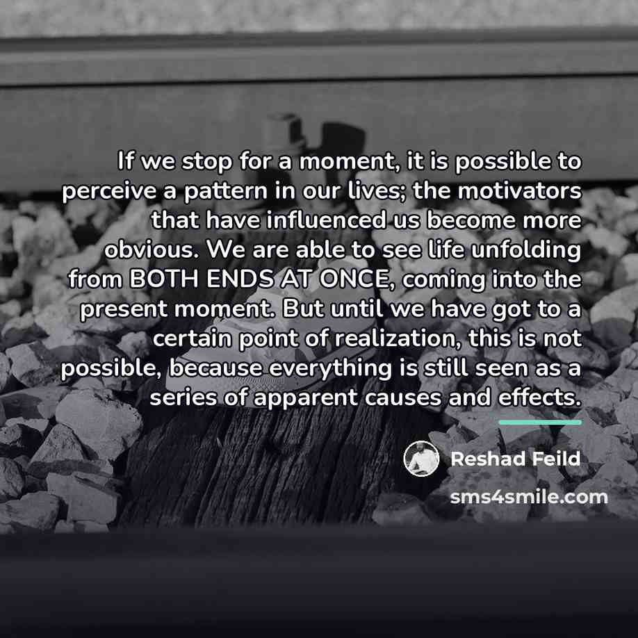 “If we stop for a moment, it is possible to…” quote by Reshad Feild
