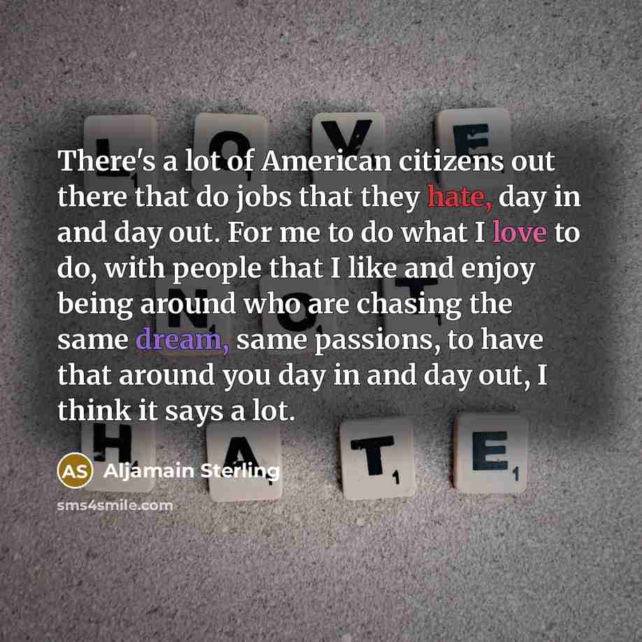 “There's a lot of American citizens out there that do…” quote by Aljamain Sterling